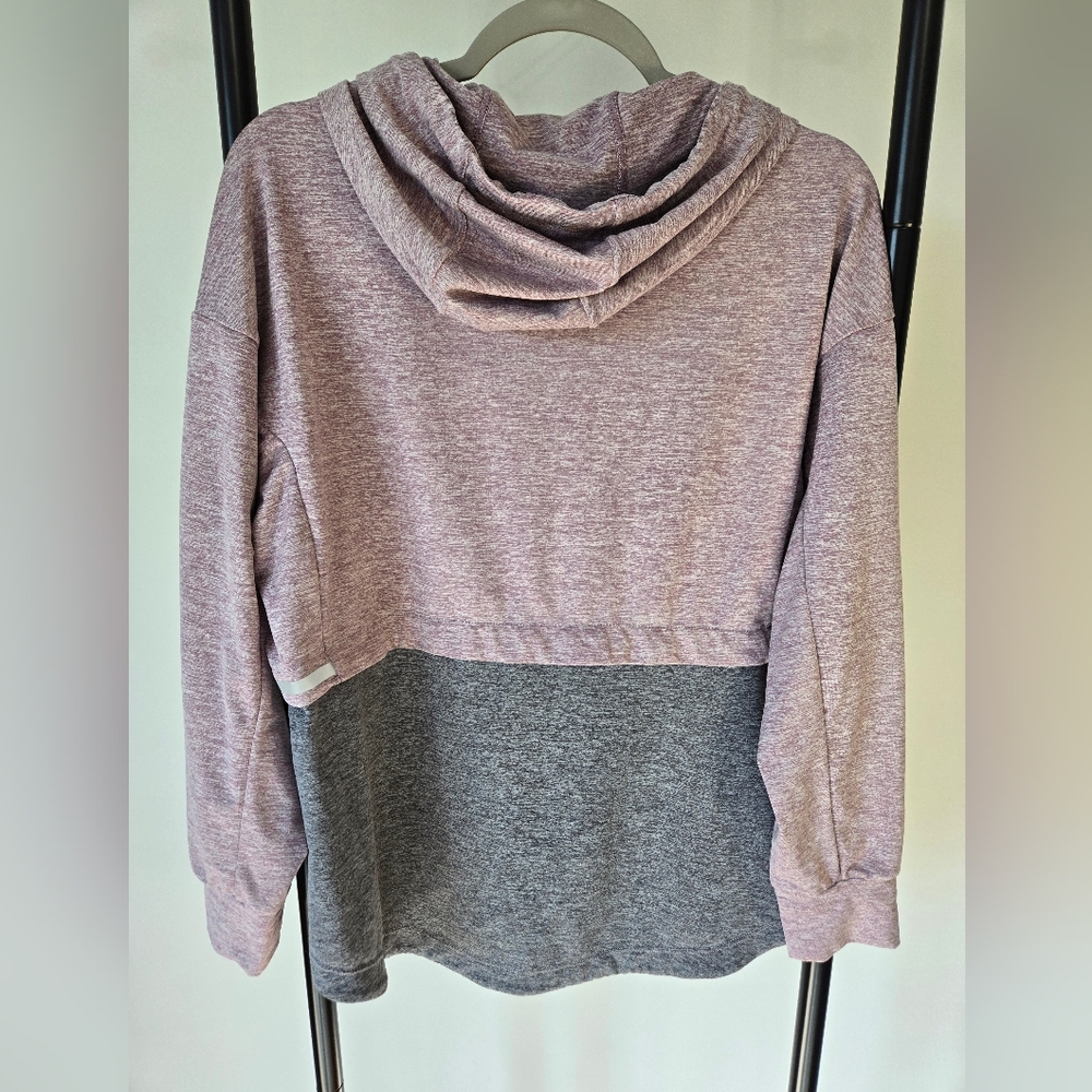 Serene Tangerine Pullover Knit Sweatshirt Womens Large Purple Ish Maroon Grey - Picture 3 of 4
